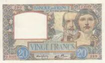 Francia 20 Francs - Science and Industry -  28-08-1941 - Serial U.5157