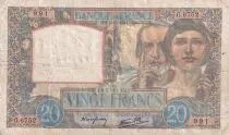 Francia 20 Francs - Science and Industry - 04-12-1941 - Serial G.6752 - P.92
