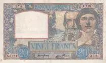 Francia 20 Francs - Science and industry - 08-01-1942 - Serial A.7181