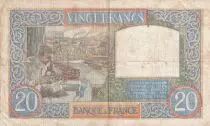 Francia 20 Francs - Science and industry - 08-01-1942 - Serial R.7120 - P.92