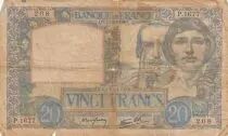 Francia 20 Francs - Science and work - 17-10-1940 - Serial P.1677