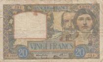 Francia 20 Francs - Science and Work - 18-09-1941 - Series H.5699