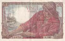 Francia 20 Francs - Sheperd - 09-02-1950 - Serial X.245 - P.100c