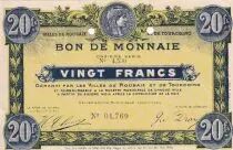 Francia 20 Francs - Ville -  Roubaix-Tourcoing - 11&eacute;me S&eacute;rie - 4530