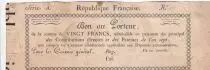 Francia 20 Francs An  7 - Bon au porteur - S&eacute;rie A - 25-11-1798