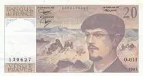 Francia 20 Francs Debussy - 1983 - Serial D.011