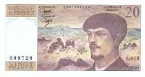 Francia 20 Francs Debussy - 1985 - Serial S.015 - Fay.66.06
