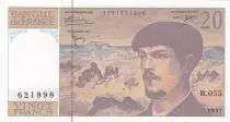 Francia 20 Francs Debussy - 1997 - Serial B.055
