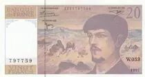 Francia 20 Francs Debussy - 1997 - Serial B.062