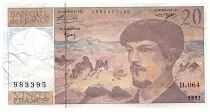 Francia 20 Francs Debussy - 1997 - Serial H.064 - Fay.66ter.20-64