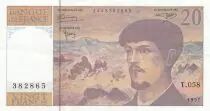 Francia 20 Francs Debussy - 1997 - Serial T.058