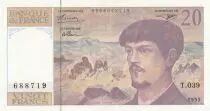 Francia 20 Francs Debussy - T.039 - 1993