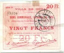 Francia 20 Francs Douai City - 1914