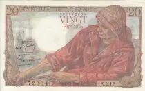 Francia 20 Francs fisherman - 19-05-1949 - Serial C.219