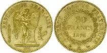 Francia 20 Francs Gold Genius - 1876 A Paris