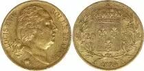 Francia 20 Francs Louis XVIII - 1818 W Lille