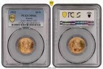 Francia 20 Francs Marian - Rooster 1912 - Gold - PCGS MS 66