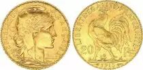 Francia 20 Francs Marian - Rooster 1913 EF