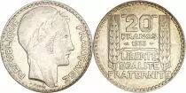 Francia 20 Francs Marian with laureate head -1933
