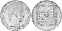Francia 20 Francs Marian with laureate head -1938