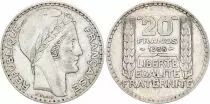 Francia 20 Francs Marian with laureate head -1938 Silver