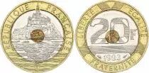 Francia 20 Francs Mont Saint-Michel - 1992 - VF