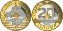 Francia 20 Francs Mont Saint-Michel - 2000 - BU