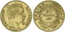 Francia 20 Francs Napoleon III Empereur 1857 A Paris - Gold