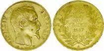 Francia 20 Francs Napoleon III Laureate head - 1857 A Paris - Gold