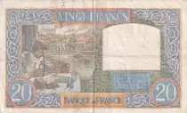 Francia 20 Francs Science and Industry -  11/06/1941 - Serial V.4412