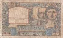 Francia 20 Francs Science and Labour - 08-05-1941 - Serial P.3702