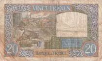 Francia 20 Francs Science and Labour - 11-06-1941 - Serial J.4283