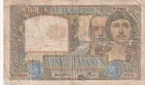 Francia 20 Francs Science and Labour - 18-09-1941 - Serial O.5887