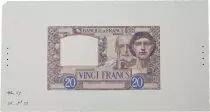 Francia 20 Francs Science et Travail - Lot de 8 &eacute;preuves