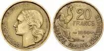 Francia 20 Francs Woman head - 1950 without mintmark