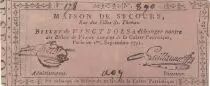 Francia 20 sols - Emergency home, rue des filles St. Thomas - 01-09-1791
