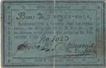 Francia 20 sols - Orne - Lande-Patry - 1792