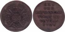 Francia 20 Sols Si&egrave;ge de Lille - 1708