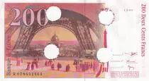 Francia 200 Francs - Eiffel - Cancelled - 1999 - Letter F - P.159