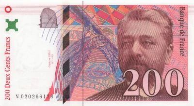 Francia 200 Francs - Gustave Eiffel - 1996 - Serial N.020