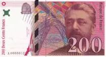 Francia 200 Francs - Gustave Eiffel - Eiffel Tower - 1995 - Number A000001216 - F.75.01