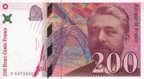 Francia 200 Francs - Gustave Eiffel - Eiffel tower - 1996 - Letter G - XF - P.159