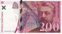 Francia 200 Francs - Gustave Eiffel - Eiffel tower - 1996 - Letter K - VF+ - P.159