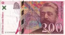 Francia 200 Francs - Gustave Eiffel - Eiffel tower - 1996 - Letter Q - VF to XF - P.159