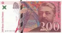 Francia 200 Francs - Gustave Eiffel - Eiffel tower - 1996 - Serial A.011
