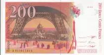 Francia 200 Francs - Gustave Eiffel - Eiffel tower - 1996 - Serial A.011