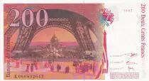 Francia 200 Francs - Gustave Eiffel - Eiffel tower - 1997 - Letter K - UNC - P.159