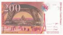 Francia 200 Francs - Gustave Eiffel - Eiffel tower- 1996 - Serial H.017
