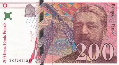 Francia 200 Francs - Gustave Eiffel - Tour Eiffel  - 1996 - Serial B.052