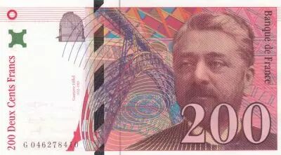 Francia 200 Francs - Gustave Eiffel - Tour Eiffel  - 1996 - Serial G.046